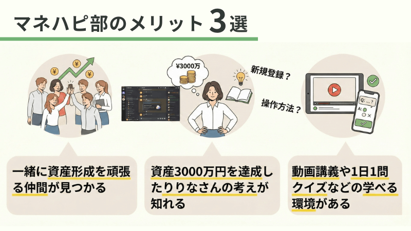 マネハピ部 メリット